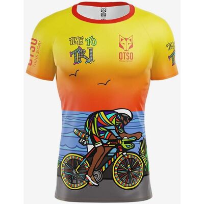 Camiseta Otso Time manga corta amarillo oscuro naranja - S Camiseta Otso Time manga corta amarillo oscuro naranja - S