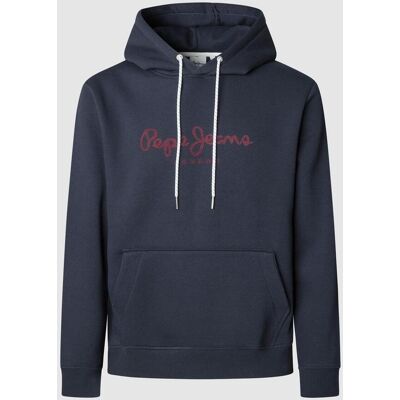 Sudadera con capucha Pepe Jeans Macbeth Plain azul océano - M Sudadera con capucha Pepe Jeans Macbeth Plain azul océano - M