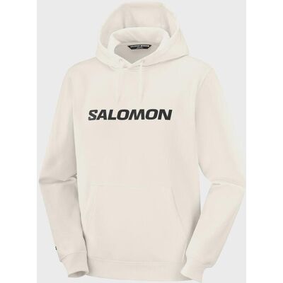 Sudadera con capucha Salomon Logo Performance blanco crema - L Sudadera con capucha Salomon Logo Performance blanco crema - L