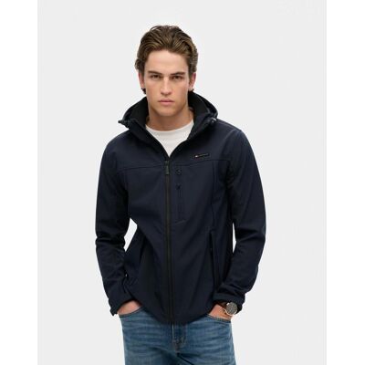 Chaqueta con capucha Superdry Soft Shell Trekker azul océano - M Chaqueta con capucha Superdry Soft Shell Trekker azul océano - M