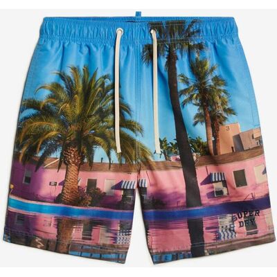 Bañador Superdry Photographic 17 Inch azul verde rosa - XL Bañador Superdry Photographic 17 Inch azul verde rosa - XL