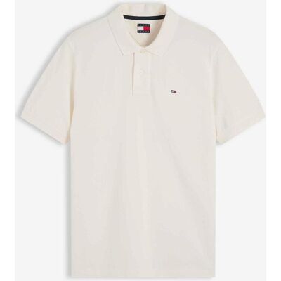 Tommy Hilfiger Polo Tommy Jeans Regular Essential manga corta blanco crema - M Tommy Hilfiger Polo Tommy Jeans Regular Essential manga corta blanco crema - M