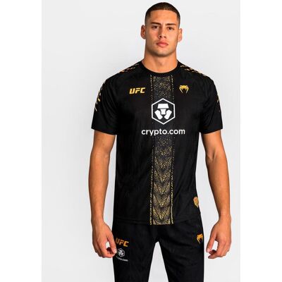 Camiseta Venum UFC Zenith Fight Night manga corta negro dorado blanco - XL Camiseta Venum UFC Zenith Fight Night manga corta negro dorado blanco - XL