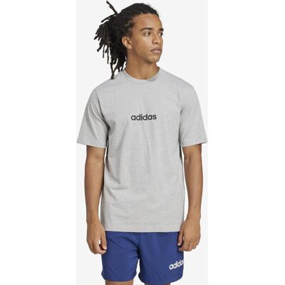 Camiseta adidas Essentials Linear Single Jersey manga corta gris - 3XL Camiseta adidas Essentials Linear Single Jersey manga corta gris - 3XL