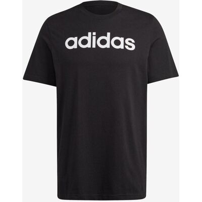 Camiseta adidas Essentials Single Jersey Linear Embroidered Logo manga corta negro blanco - XS Camiseta adidas Essentials Single Jersey Linear Embroidered Logo manga corta negro blanco - XS