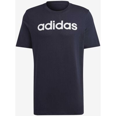 Camiseta adidas Essentials Single Jersey Linear Embroidered Logo manga corta azul marino blanco - XS Camiseta adidas Essentials Single Jersey Linear Embroidered Logo manga corta azul marino blanco - XS