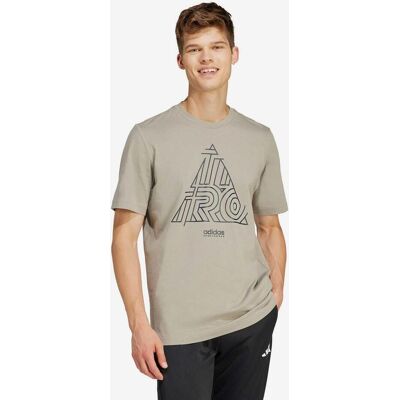 Camiseta adidas Tiro Graphic manga corta beige negro - XS Camiseta adidas Tiro Graphic manga corta beige negro - XS