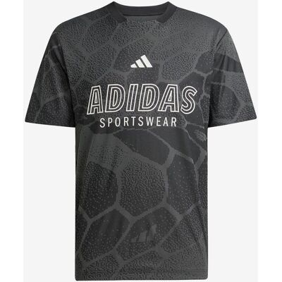 Camiseta adidas House of Tiro Jacquard manga corta gris oscuro blanco - S Camiseta adidas House of Tiro Jacquard manga corta gris oscuro blanco - S