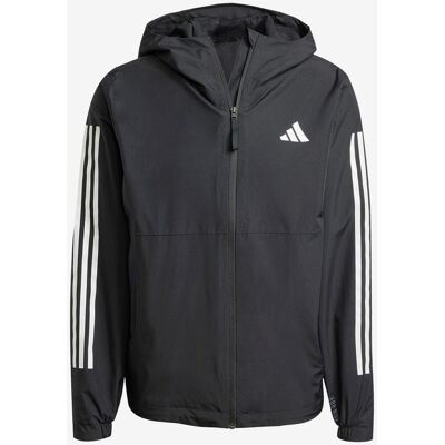 Chaqueta con capucha adidas Essentials RAIN.RDY 3 Stripes negro blanco - S Chaqueta con capucha adidas Essentials RAIN.RDY 3 Stripes negro blanco - S