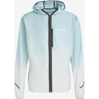 Chaqueta con capucha adidas Terrex Xperior Light Windweave azul blanco - S Chaqueta con capucha adidas Terrex Xperior Light Windweave azul blanco - S