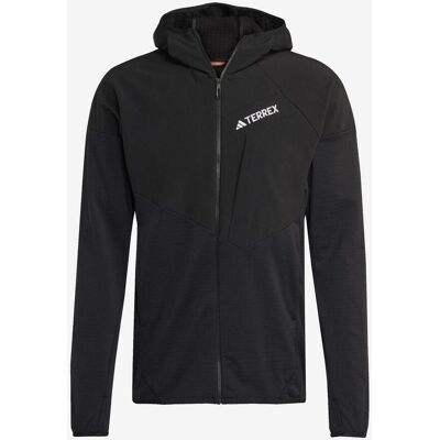 Forro polar con capucha adidas Terrex Techrock CLIMAWARM+ negro puro - L Forro polar con capucha adidas Terrex Techrock CLIMAWARM+ negro puro - L