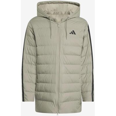 Chaqueta con capucha adidas Essentials CLIMAWARM 3-Stripes Light Down beige verdoso - S Chaqueta con capucha adidas Essentials CLIMAWARM 3-Stripes Light Down beige verdoso - S