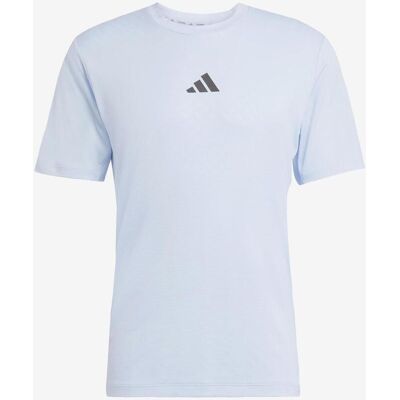Camiseta adidas Power 3 bandas manga corta azul claro negro - L Camiseta adidas Power 3 bandas manga corta azul claro negro - L