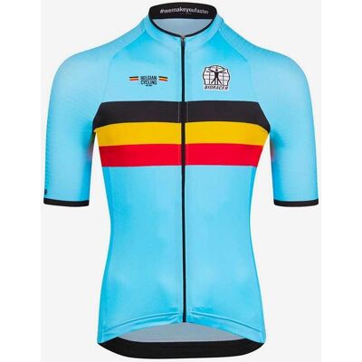 Maillot Bioracer Bélgica 2023 Icon Classic Manga Corta Azul - XL Maillot Bioracer Bélgica 2023 Icon Classic Manga Corta Azul - XL