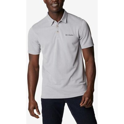 Polo Columbia Nelson Point manga corta gris - L Polo Columbia Nelson Point manga corta gris - L