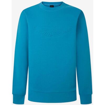 Sudadera Hackett Aston Martin Crew azul luminoso - M Sudadera Hackett Aston Martin Crew azul luminoso - M