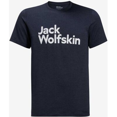 Camiseta Jack Wolfskin Brand manga corta azul noche - M Camiseta Jack Wolfskin Brand manga corta azul noche - M