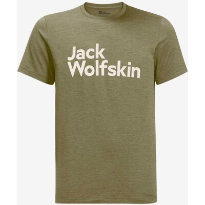 Camiseta Jack Wolfskin Brand manga corta verde caqui - M Camiseta Jack Wolfskin Brand manga corta verde caqui - M