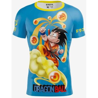 Camiseta Otso Dragon Ball manga corta azul claro amarillo - M Camiseta Otso Dragon Ball manga corta azul claro amarillo - M