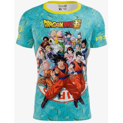 Camiseta Otso Dragon Ball manga corta azul agua rojo - M Camiseta Otso Dragon Ball manga corta azul agua rojo - M