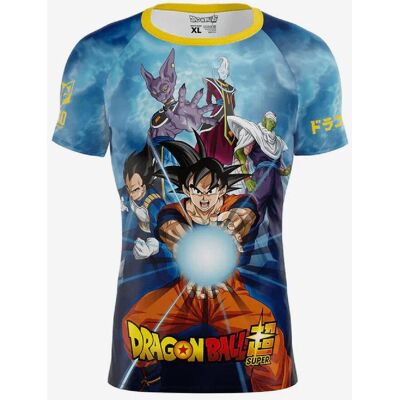 Camiseta Otso Dragon Ball manga corta azul oscuro rojo - L Camiseta Otso Dragon Ball manga corta azul oscuro rojo - L