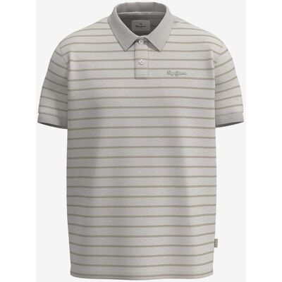 Polo Pepe Jeans Stripes manga corta gris - S Polo Pepe Jeans Stripes manga corta gris - S