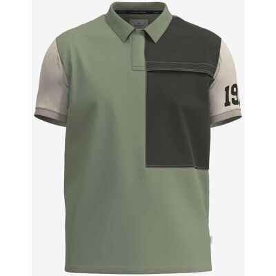 Polo Pepe Jeans Lambert manga corta verde verde oscuro blanco crema - S Polo Pepe Jeans Lambert manga corta verde verde oscuro blanco crema - S
