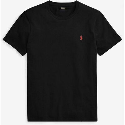 Camiseta Ralph Lauren Custom Slim Fit manga corta negro rojo - S Camiseta Ralph Lauren Custom Slim Fit manga corta negro rojo - S