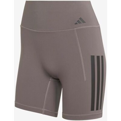 Malla corta adidas Optime 3 bandas violeta negro mujer - M Malla corta adidas Optime 3 bandas violeta negro mujer - M