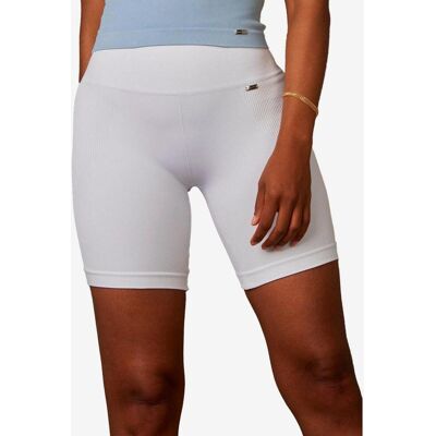 Malla corta Believe Athletics Bliss Biker blanco neutro mujer - XS-S Malla corta Believe Athletics Bliss Biker blanco neutro mujer - XS-S