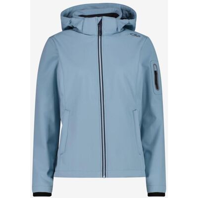 Chaqueta CMP Full Zip Hood Softshell azul celeste mujer - XL Chaqueta CMP Full Zip Hood Softshell azul celeste mujer - XL