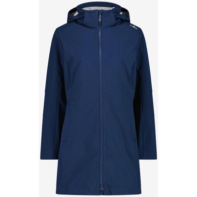 Chaqueta larga CMP Zip Hood Softshell azul noche mujer - XS Chaqueta larga CMP Zip Hood Softshell azul noche mujer - XS