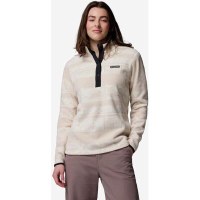 Forro polar Columbia Benton Springs Printed Half Zip beige blanco mujer - XS Forro polar Columbia Benton Springs Printed Half Zip beige blanco mujer - XS