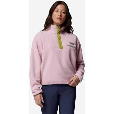 Forro polar Columbia Helvetia II Cropped Half Snap rosa claro verde mujer - L Forro polar Columbia Helvetia II Cropped Half Snap rosa claro verde mujer - L