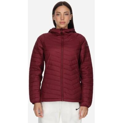 Chaqueta con capucha Columbia Powder Pass II Hybrid rojo burdeos mujer - M Chaqueta con capucha Columbia Powder Pass II Hybrid rojo burdeos mujer - M