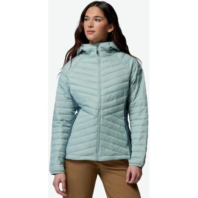 Chaqueta con capucha Columbia Powder Pass III Hybrid azul celeste mujer - M Chaqueta con capucha Columbia Powder Pass III Hybrid azul celeste mujer - M
