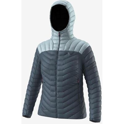 Chaqueta con capucha Dynafit Ridge Ultralight Down gris azulado azul pastel mujer - L Chaqueta con capucha Dynafit Ridge Ultralight Down gris azulado azul pastel mujer - L