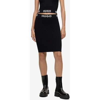 Falda HUGO Sarmola negro blanco mujer - S Falda HUGO Sarmola negro blanco mujer - S