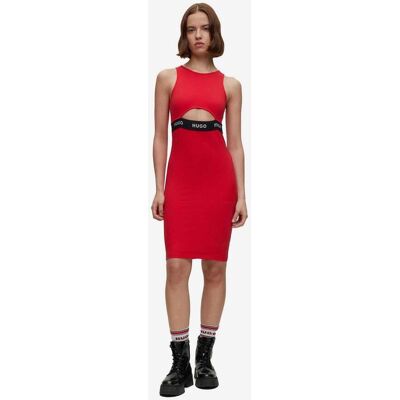 Vestido HUGO Nassari sin mangas rojo negro mujer - M Vestido HUGO Nassari sin mangas rojo negro mujer - M