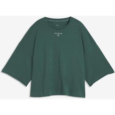 Camiseta Puma x HYROX Cropped Lifestyle manga corta verde oscuro mujer - S Camiseta Puma x HYROX Cropped Lifestyle manga corta verde oscuro mujer - S