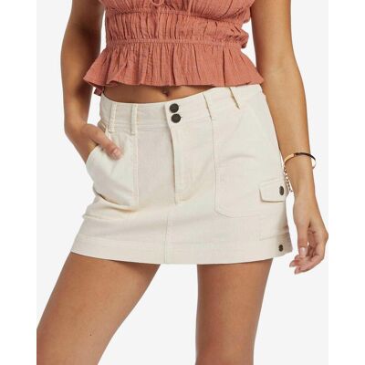Falda Roxy Roll With It blanco mujer - L Falda Roxy Roll With It blanco mujer - L