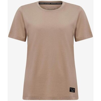 Camiseta Salewa Eagle Logo Patch manga corta marrón beige mujer - 38 Camiseta Salewa Eagle Logo Patch manga corta marrón beige mujer - 38