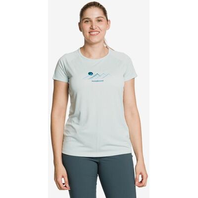 Camiseta Trangoworld Mudgee manga corta blanco azulado mujer - XL Camiseta Trangoworld Mudgee manga corta blanco azulado mujer - XL