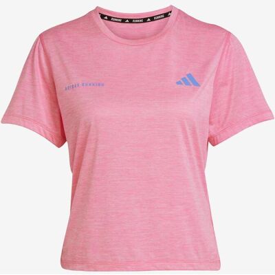 Camiseta adidas Own The Run Melange manga corta rosa mujer - L Camiseta adidas Own The Run Melange manga corta rosa mujer - L
