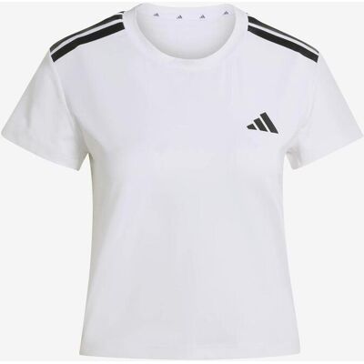 Camiseta adidas 3 bandas Hyperglam manga corta blanco mujer - L Camiseta adidas 3 bandas Hyperglam manga corta blanco mujer - L