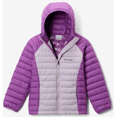 Chaqueta con capucha Columbia Powder Lite II violeta vivo niña - L Chaqueta con capucha Columbia Powder Lite II violeta vivo niña - L