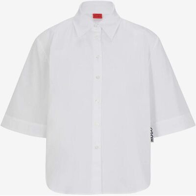 Camisa HUGO Etilla manga corta blanco mujer - M Camisa HUGO Etilla manga corta blanco mujer - M