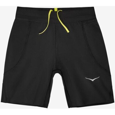 HOKA Novafly 6'' Pantalón Corto de Punto - Negro - Shorts HOKA Novafly 6'' Pantalón Corto de Punto - Negro - Shorts