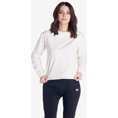 Sudadera Leone 1947 Crewneck Basic Small Logo blanco mujer - M Sudadera Leone 1947 Crewneck Basic Small Logo blanco mujer - M