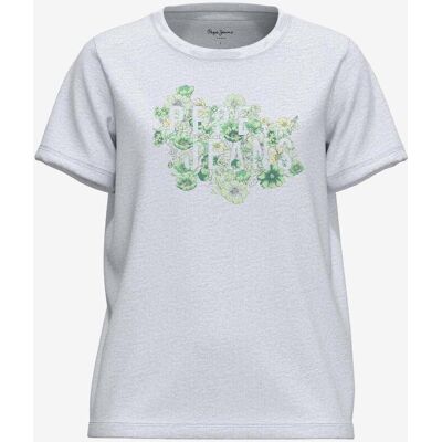 Camiseta Pepe Jeans Alice manga corta blanco verde mujer - XS Camiseta Pepe Jeans Alice manga corta blanco verde mujer - XS